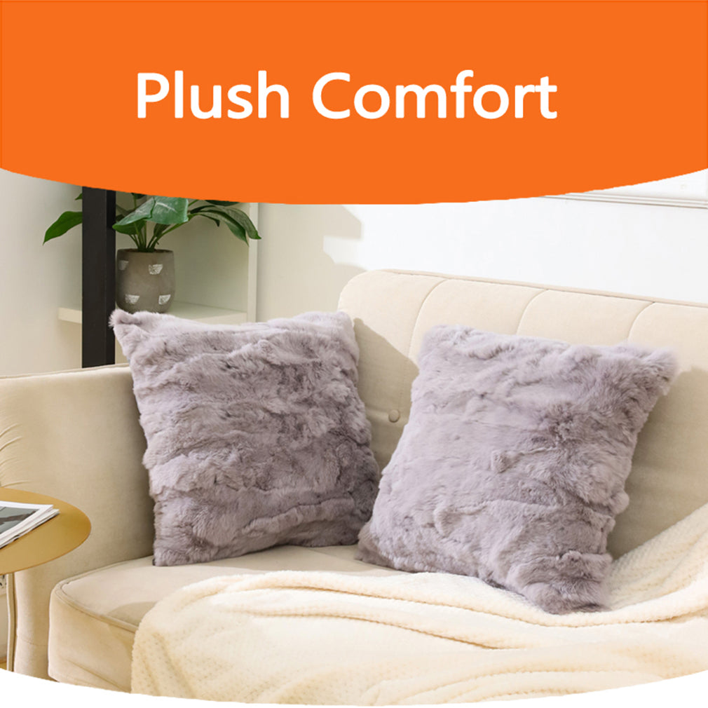 Fur throw pillow covers best sale